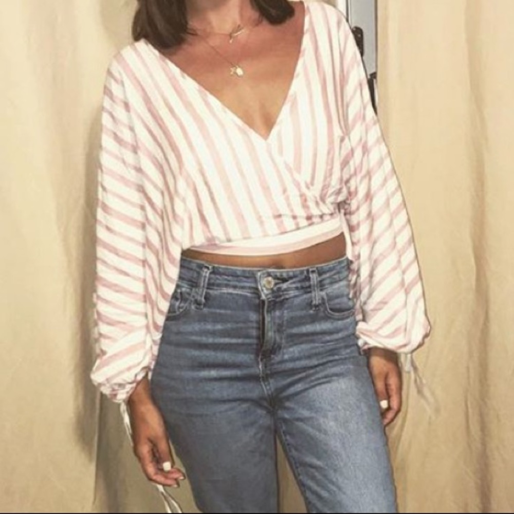 Top shop striped blouse